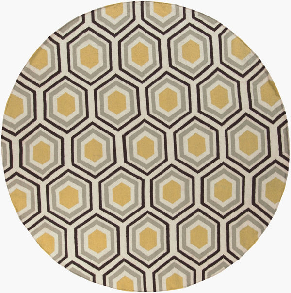 Surya Fallon Fal-1000 2' X 3' Handcrafted Wool Rug - Modern, Durable, No Pile Design For Timeless Decor Tan Wool Fal1037-8rd