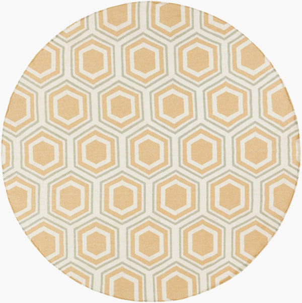 Surya Fallon Fal-1000 2' X 3' Handcrafted Wool Rug - Modern, Durable, No Pile Design For Timeless Decor Light Beige Wool Fal1038-8rd