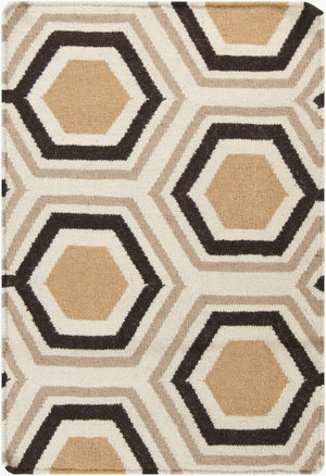 Surya Fallon Fal-1000 2' X 3' Handcrafted Wool Rug - Modern, Durable, No Pile Design For Timeless Decor Camel Wool Fal1039-3656