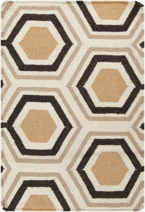Surya Fallon Fal-1000 2' X 3' Handcrafted Wool Rug - Modern, Durable, No Pile Design For Timeless Decor Camel Wool Fal1039-3656