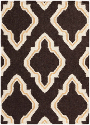 Surya Fallon Fal-1000 2' X 3' Handcrafted Wool Rug - Modern, Durable, No Pile Design For Timeless Decor Dark Brown Wool Fal1049-811