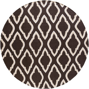 Surya Fallon Fal-1000 2' X 3' Handcrafted Wool Rug - Modern, Durable, No Pile Design For Timeless Decor Dark Brown Wool Fal1049-8rd