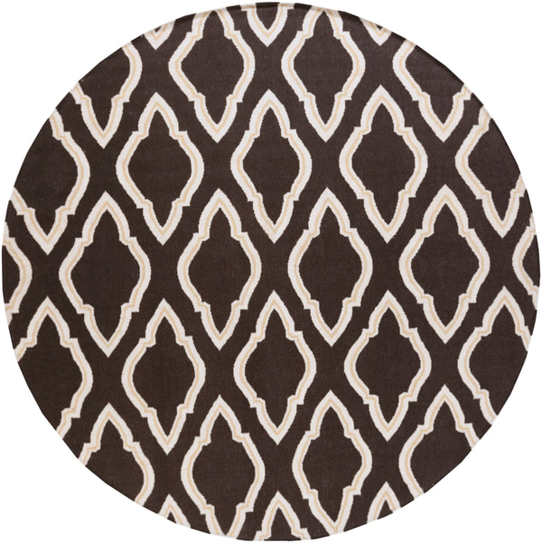 Surya Fallon Fal-1000 2' X 3' Handcrafted Wool Rug - Modern, Durable, No Pile Design For Timeless Decor Dark Brown Wool Fal1049-8rd