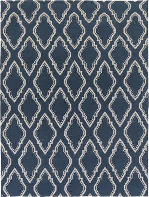 Surya Fallon Fal-1000 2' X 3' Handcrafted Wool Rug - Modern, Durable, No Pile Design For Timeless Decor Dark Blue Wool Fal1050-811