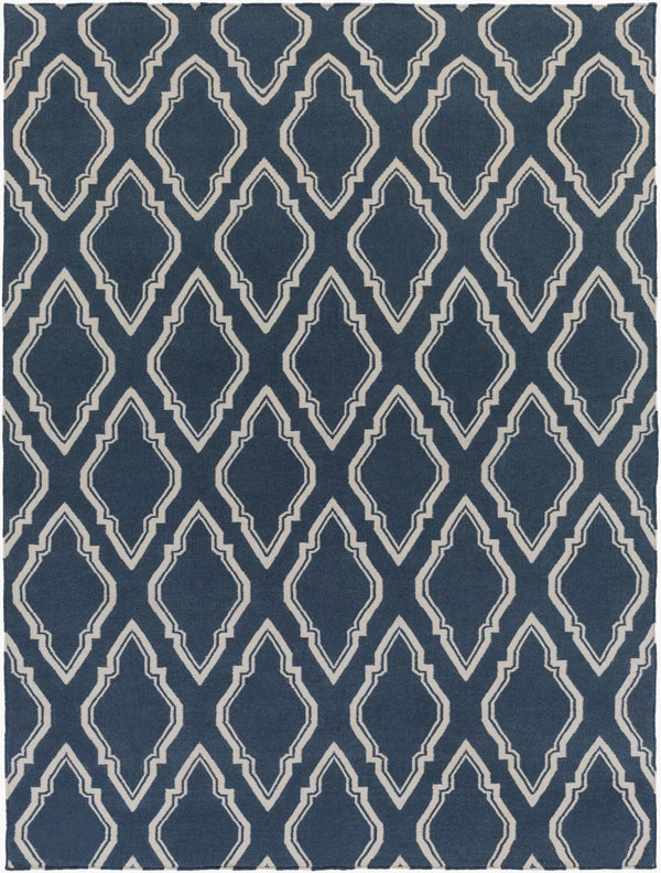 Surya Fallon Fal-1000 2' X 3' Handcrafted Wool Rug - Modern, Durable, No Pile Design For Timeless Decor Dark Blue Wool Fal1050-811