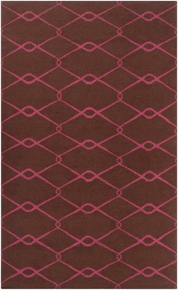 Surya Fallon Fal-1000 2' X 3' Handcrafted Wool Rug - Modern, Durable, No Pile Design For Timeless Decor Dark Brown Wool Fal1051-58