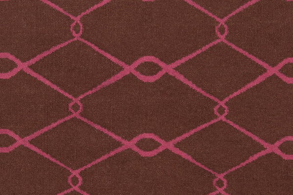 Surya Fallon Fal-1000 2' X 3' Handcrafted Wool Rug - Modern, Durable, No Pile Design For Timeless Decor Dark Brown Wool Fal1051-58