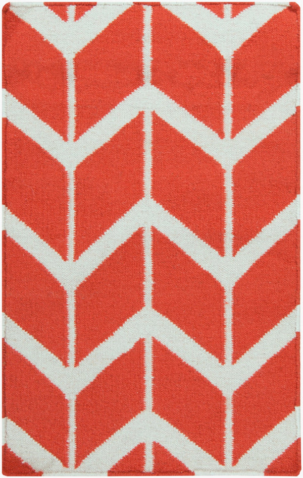 Surya Fallon Fal-1000 2' X 3' Handcrafted Wool Rug - Modern, Durable, No Pile Design For Timeless Decor Coral Wool Fal1054-3656