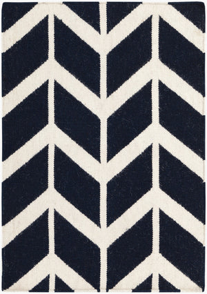 Surya Fallon Fal-1000 2' X 3' Handcrafted Wool Rug - Modern, Durable, No Pile Design For Timeless Decor Ink Blue Wool Fal1055-23