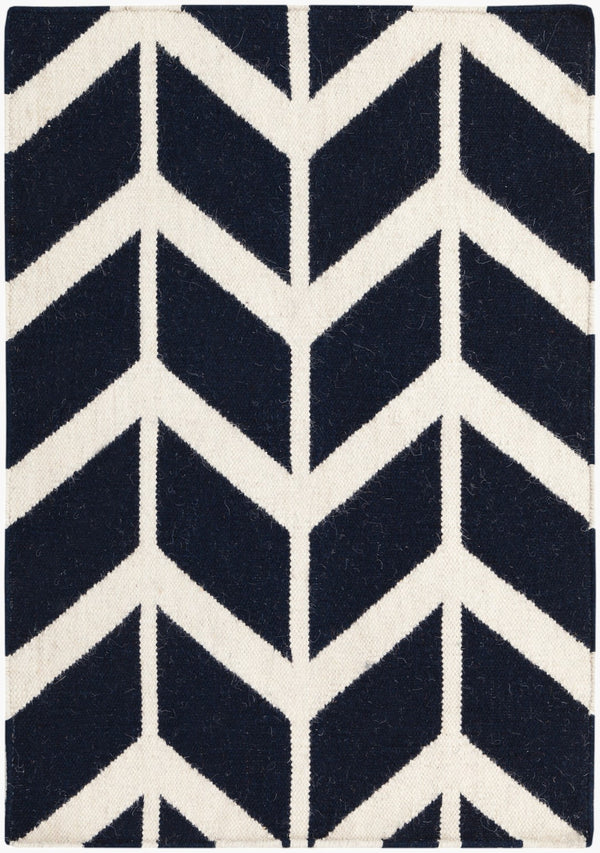 Surya Fallon Fal-1000 2' X 3' Handcrafted Wool Rug - Modern, Durable, No Pile Design For Timeless Decor Ink Blue Wool Fal1055-23