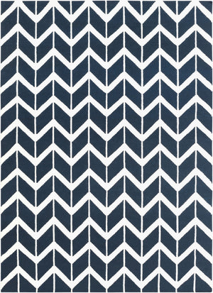 Surya Fallon Fal-1000 2' X 3' Handcrafted Wool Rug - Modern, Durable, No Pile Design For Timeless Decor Ink Blue Wool Fal1055-811