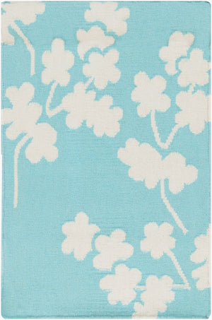 Surya Fallon Fal-1000 2' X 3' Handcrafted Wool Rug - Modern, Durable, No Pile Design For Timeless Decor Aqua Wool Fal1063-23