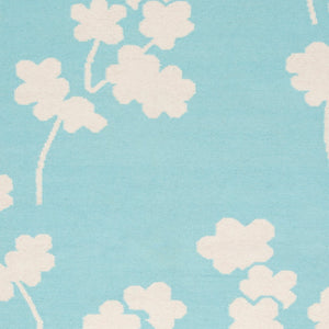 Surya Fallon Fal-1000 2' X 3' Handcrafted Wool Rug - Modern, Durable, No Pile Design For Timeless Decor Aqua Wool Fal1063-23