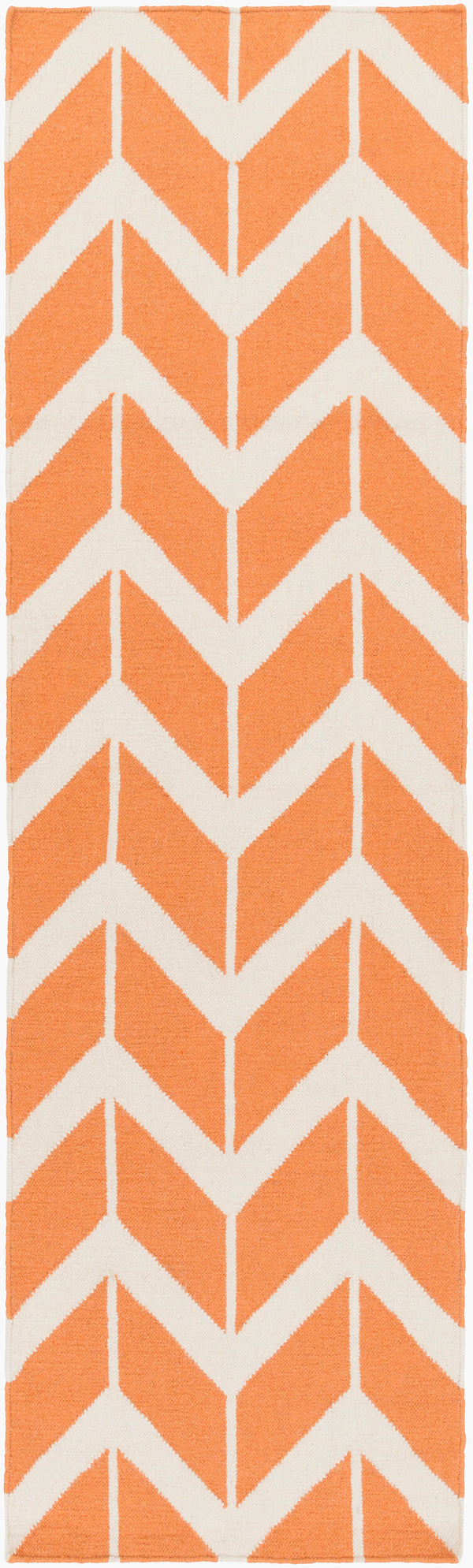 Surya Fallon Fal-1000 2' X 3' Handcrafted Wool Rug - Modern, Durable, No Pile Design For Timeless Decor Orange Wool Fal1081-268