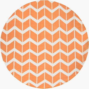 Surya Fallon Fal-1000 2' X 3' Handcrafted Wool Rug - Modern, Durable, No Pile Design For Timeless Decor Orange Wool Fal1081-8rd