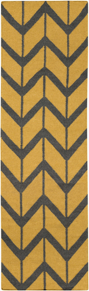 Surya Fallon Fal-1000 2' X 3' Handcrafted Wool Rug - Modern, Durable, No Pile Design For Timeless Decor Mustard Wool Fal1088-268