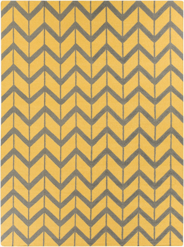 Surya Fallon Fal-1000 2' X 3' Handcrafted Wool Rug - Modern, Durable, No Pile Design For Timeless Decor Mustard Wool Fal1088-811