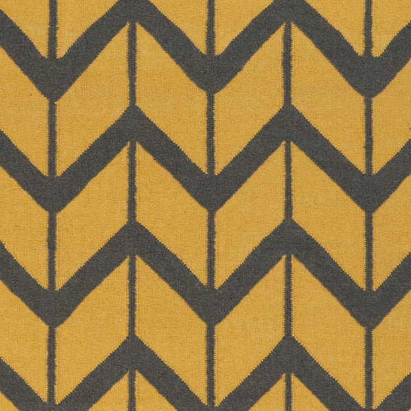 Surya Fallon Fal-1000 2' X 3' Handcrafted Wool Rug - Modern, Durable, No Pile Design For Timeless Decor Mustard Wool Fal1088-268