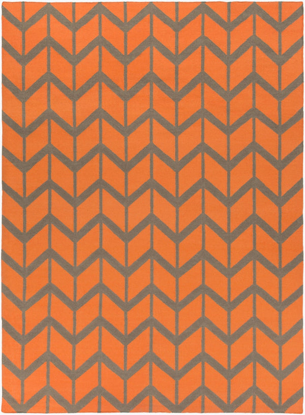 Surya Fallon Fal-1000 2' X 3' Handcrafted Wool Rug - Modern, Durable, No Pile Design For Timeless Decor Burnt Orange Wool Fal1089-811