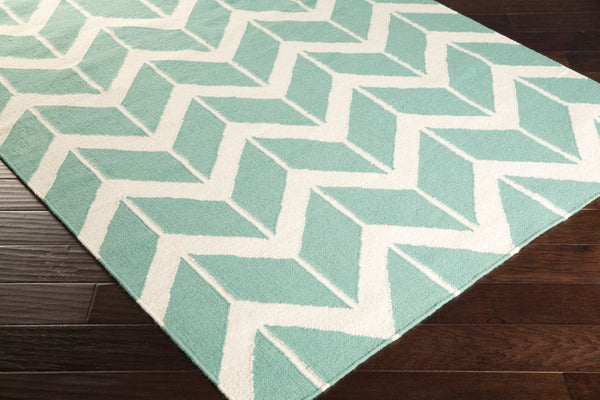 Surya Fallon Fal-1000 2' X 3' Handcrafted Wool Rug - Modern, Durable, No Pile Design For Timeless Decor Aqua Wool Fal1094-8rd