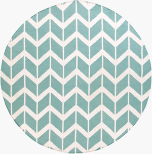 Surya Fallon Fal-1000 2' X 3' Handcrafted Wool Rug - Modern, Durable, No Pile Design For Timeless Decor Aqua Wool Fal1094-8rd