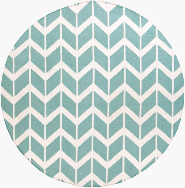 Surya Fallon Fal-1000 2' X 3' Handcrafted Wool Rug - Modern, Durable, No Pile Design For Timeless Decor Aqua Wool Fal1094-8rd