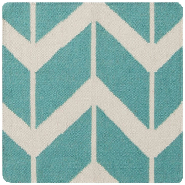 Surya Fallon Fal-1000 2' X 3' Handcrafted Wool Rug - Modern, Durable, No Pile Design For Timeless Decor Aqua Wool Fal1094-8rd