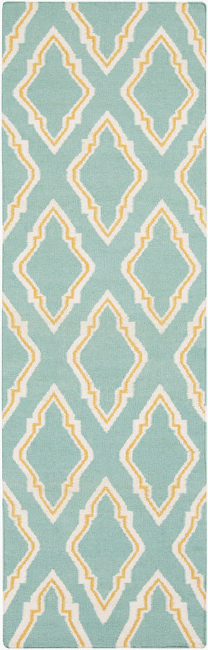 Surya Fallon Fal-1000 2' X 3' Handcrafted Wool Rug - Modern, Durable, No Pile Design For Timeless Decor Seafoam Wool Fal1097-268