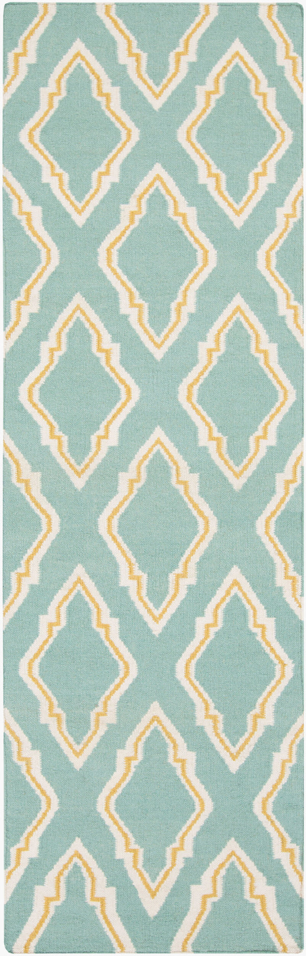 Surya Fallon Fal-1000 2' X 3' Handcrafted Wool Rug - Modern, Durable, No Pile Design For Timeless Decor Seafoam Wool Fal1097-268