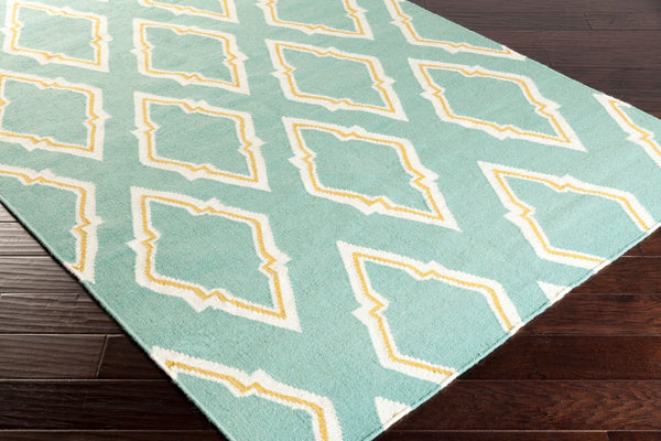 Surya Fallon Fal-1000 2' X 3' Handcrafted Wool Rug - Modern, Durable, No Pile Design For Timeless Decor Seafoam Wool Fal1097-811