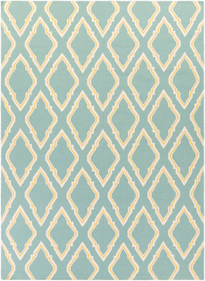 Surya Fallon Fal-1000 2' X 3' Handcrafted Wool Rug - Modern, Durable, No Pile Design For Timeless Decor Seafoam Wool Fal1097-811