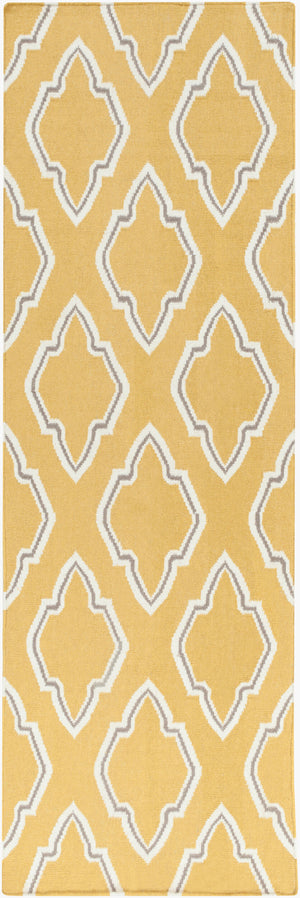 Surya Fallon Fal-1000 2' X 3' Handcrafted Wool Rug - Modern, Durable, No Pile Design For Timeless Decor Mustard Wool Fal1099-268