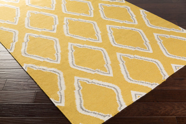 Surya Fallon Fal-1000 2' X 3' Handcrafted Wool Rug - Modern, Durable, No Pile Design For Timeless Decor Mustard Wool Fal1099-268