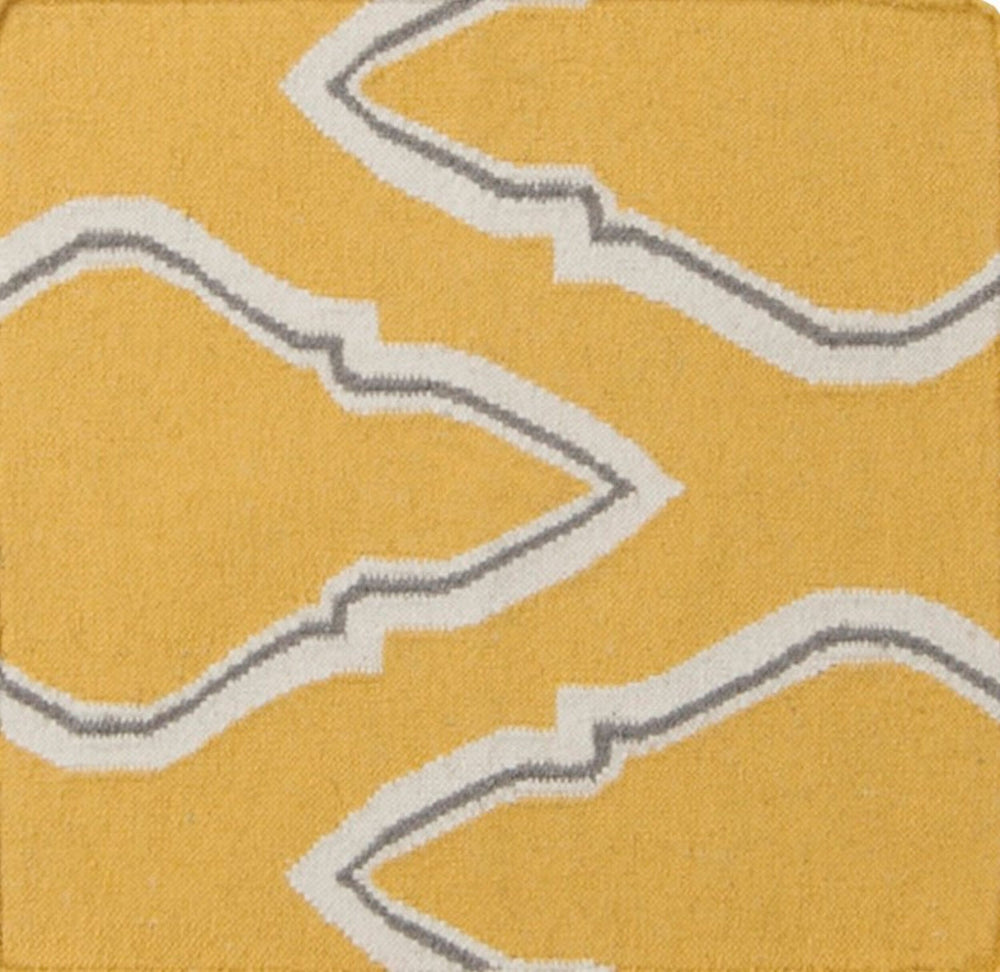 Surya Fallon Fal-1000 2' X 3' Handcrafted Wool Rug - Modern, Durable, No Pile Design For Timeless Decor Mustard Wool Fal1099-268