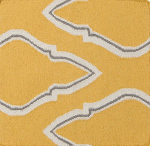 Surya Fallon Fal-1000 2' X 3' Handcrafted Wool Rug - Modern, Durable, No Pile Design For Timeless Decor Mustard Wool Fal1099-268
