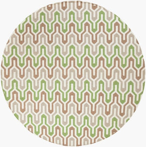 Surya Fallon Fal-1000 2' X 3' Handcrafted Wool Rug - Modern, Durable, No Pile Design For Timeless Decor Ivory Wool Fal1107-8rd