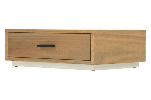 VIG Furniture Eastern King Nova Domus Fantasia - Modern Walnut & Grey Upholstered Bed With Two Felt-Lined Nightstands VGWDHL-W01-01-BED-2NS-LTWLT-EK