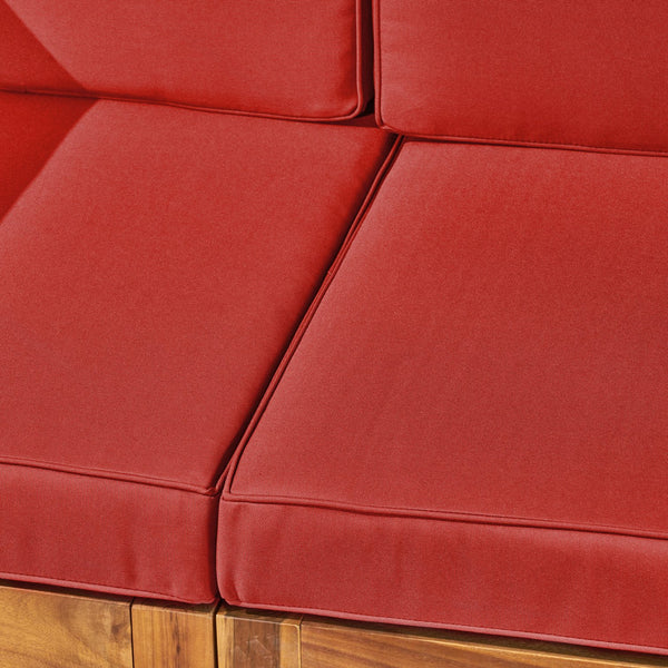 English Elm Oana Low Profile Accent Chair Compact Contemporary Seating for Living Room or Apartment 64497.00_64498.00_64499.00RED
