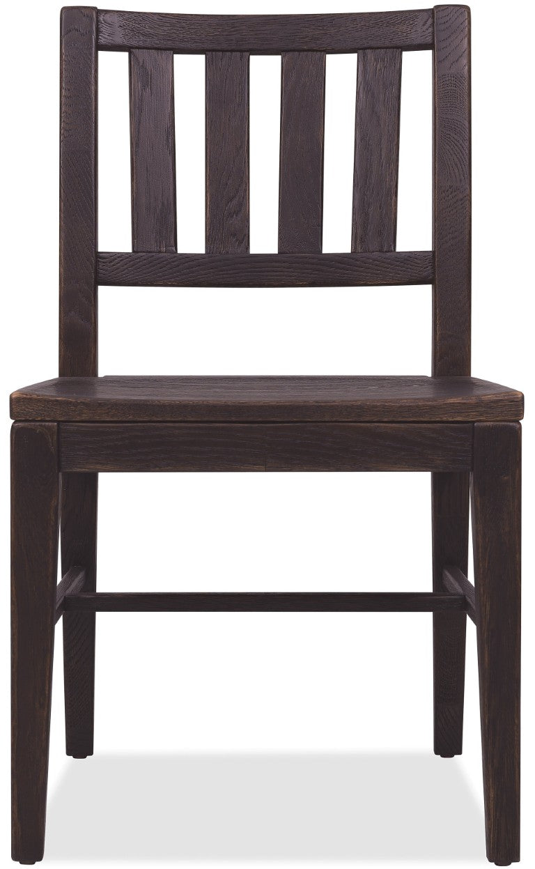 Hooker Furniture Driftwood Rustic Splatback Side Chair With Buckboard Finish, Distressed Knot Details, Durable Seat Blacks 6820-75311-99