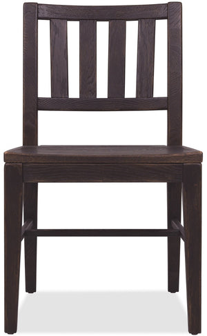 Hooker Furniture Driftwood Rustic Splatback Side Chair With Buckboard Finish, Distressed Knot Details, Durable Seat Blacks 6820-75311-99
