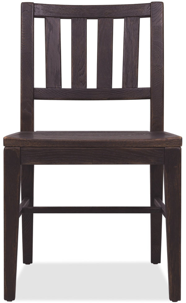 Hooker Furniture Driftwood Rustic Splatback Side Chair With Buckboard Finish, Distressed Knot Details, Durable Seat Blacks 6820-75311-99