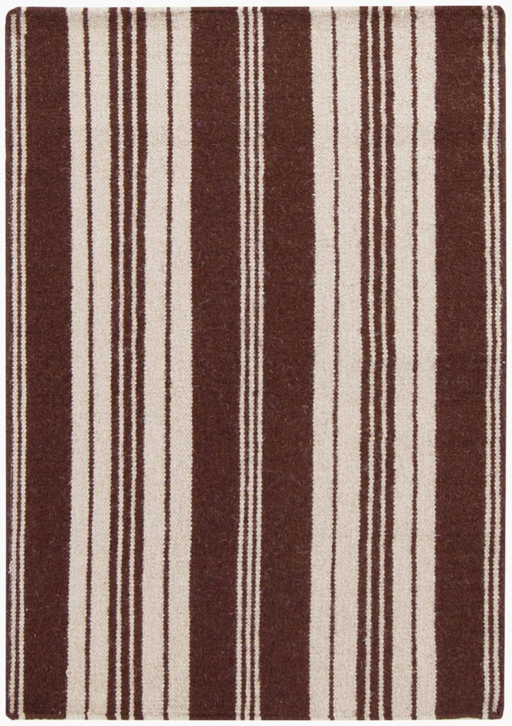 Surya Farmhouse Stripes Handwoven Wool Flatweave Rug for Casual and Transitional Interiors FAR7004-3656