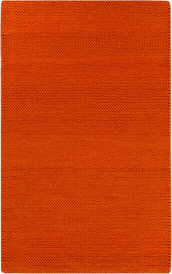 Surya Fargo 5' X 8' Handmade Wool Rug - Modern Decor, Durable Construction, Natural Charm, Spot Clean Only Burnt Orange Wool Fargo109-23