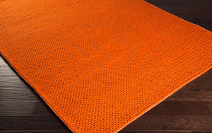 Surya Fargo 5' X 8' Handmade Wool Rug - Modern Decor, Durable Construction, Natural Charm, Spot Clean Only Burnt Orange Wool Fargo109-23