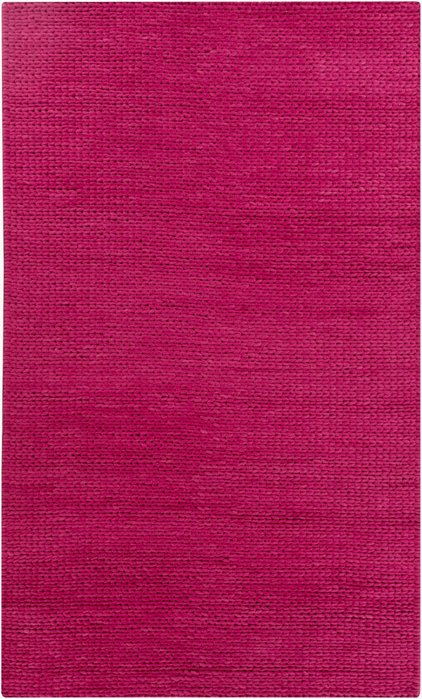 Surya Fargo 5' X 8' Handmade Wool Rug - Modern Decor, Durable Construction, Natural Charm, Spot Clean Only Plum Wool Fargo118-58