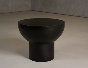 VIG Furniture Modrest Fate - Modern Black Concrete End Table VGGR-614055-BLK