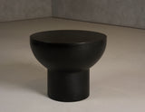 VIG Furniture Modrest Fate - Modern Black Concrete End Table VGGR-614055-BLK