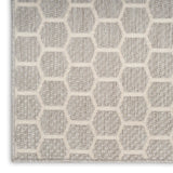 Nourison Reversible Indoor Outdoor RVB01 Machine Made Loom-woven Borderless Design Indoor/Outdoor Modern Outdoor Rug Grey, Grey 89% Polypropylene,11% Polyester 99446974310