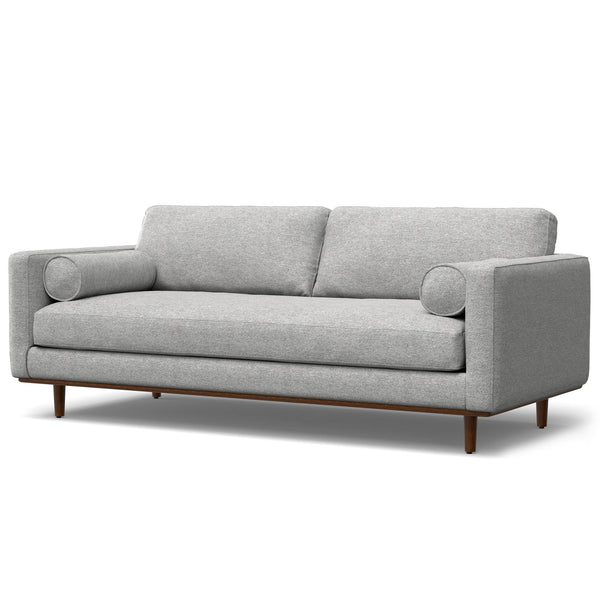 English Elm Morrison 89" Sofa - Mid-Century Modern Design In Soft Mist Grey, Sustainable Comfort For 3 People B136P159964