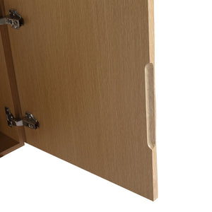 English Elm 18.5" Wall-Mounted Bathroom Vanity With Soft-Close Door & Resin Sink For Coastal Charm & Storage W1972P362136